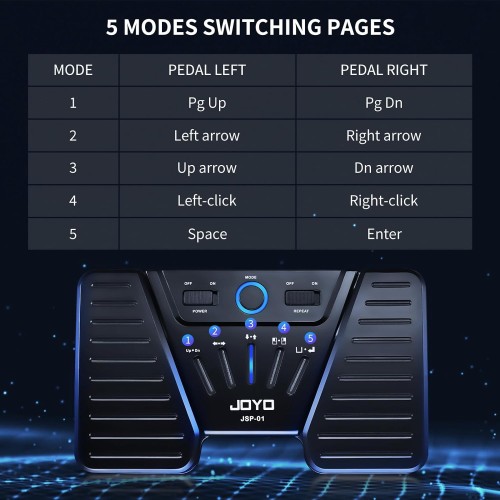 JOYO Bluetooth Page Turner Pedal SP-01