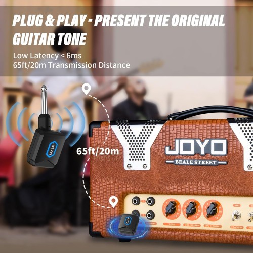 JOYO JW-06 Wireless Guitar System 5.8GHz with Portable Charging Storage Box